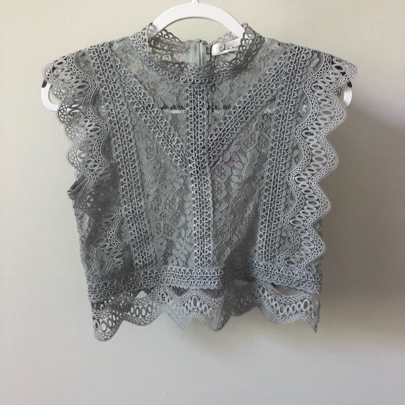 Chicwish Tops - Chicwish lacy top